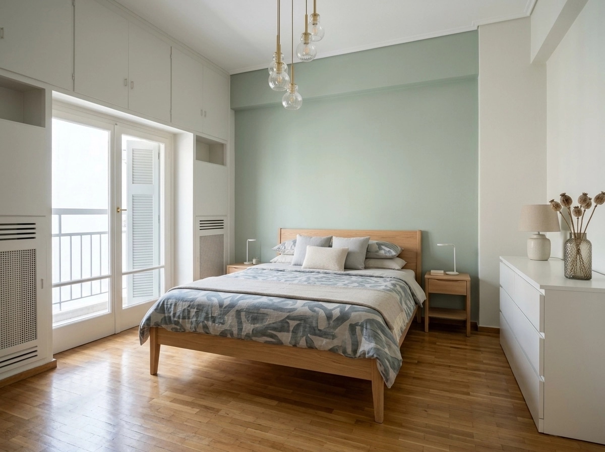Scandinavian Bedroom design — interior photo by GenRoom AI