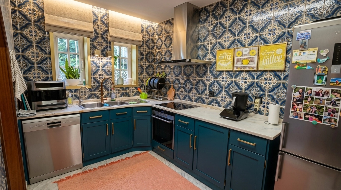 Interior design in Portuguese Modern style — Kitchen by GenRoom AI
