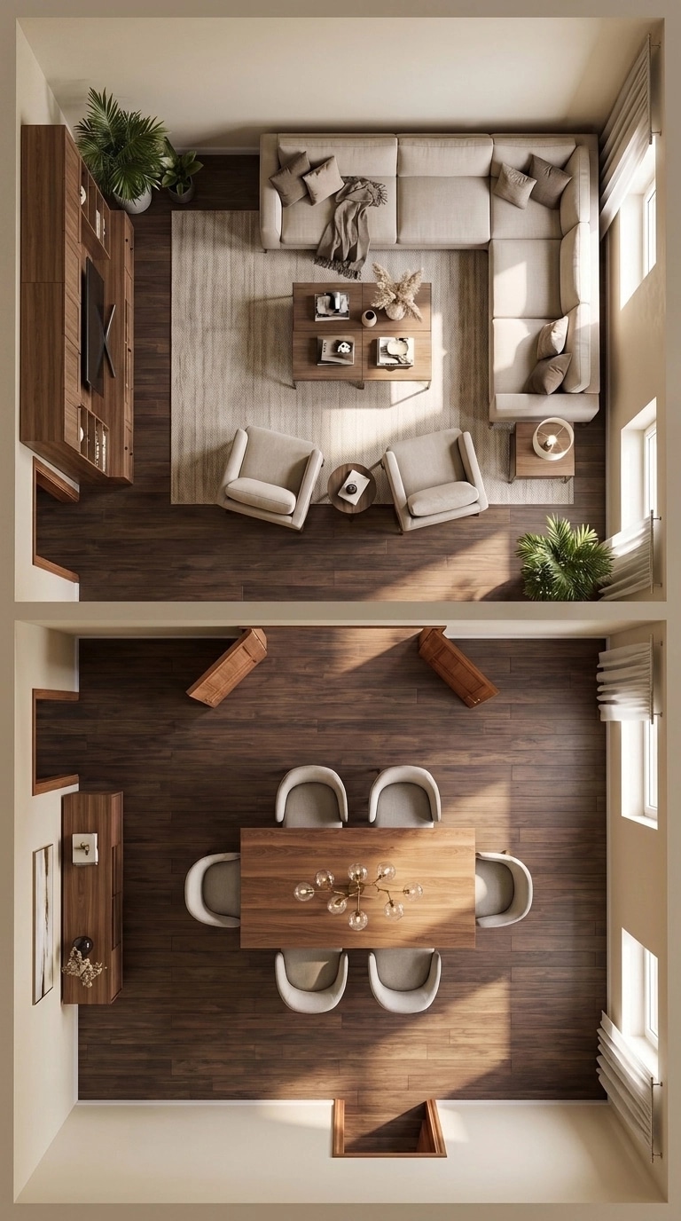 Interior design in Contemporary style — Living Room by GenRoom AI