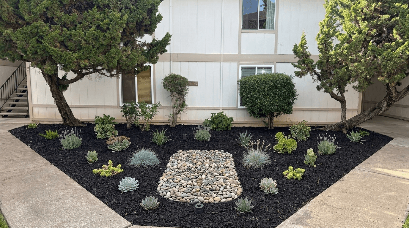 Yard design in no_style style — photo by GenRoom AI