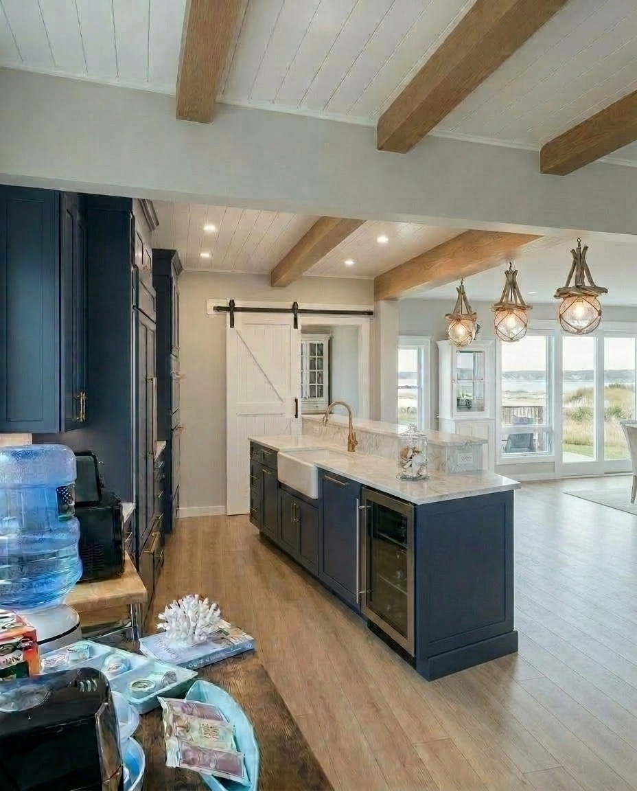 Interior design in Coastal / Hamptons style — Kitchen by GenRoom AI