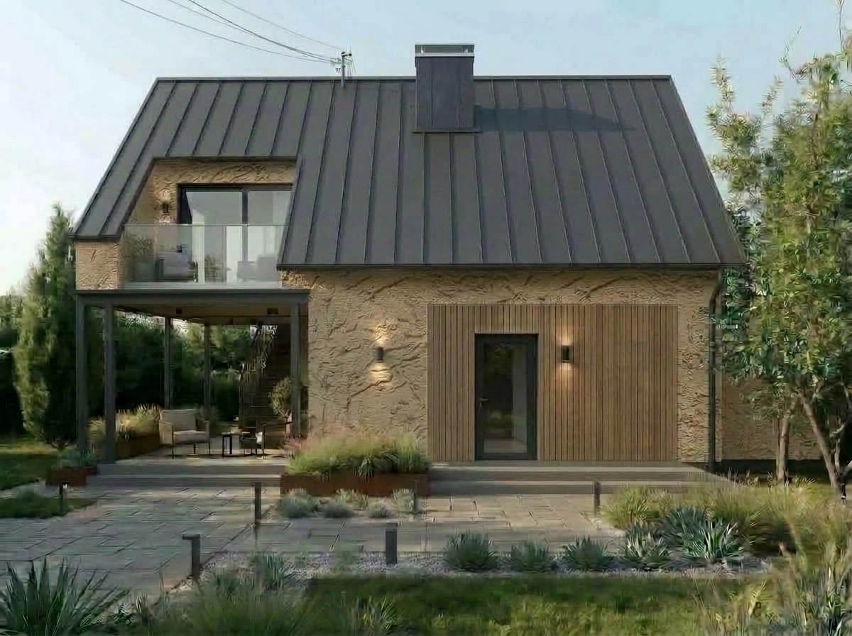 Design de façade en style Contemporary Facade — Façade par GenRoom AI
