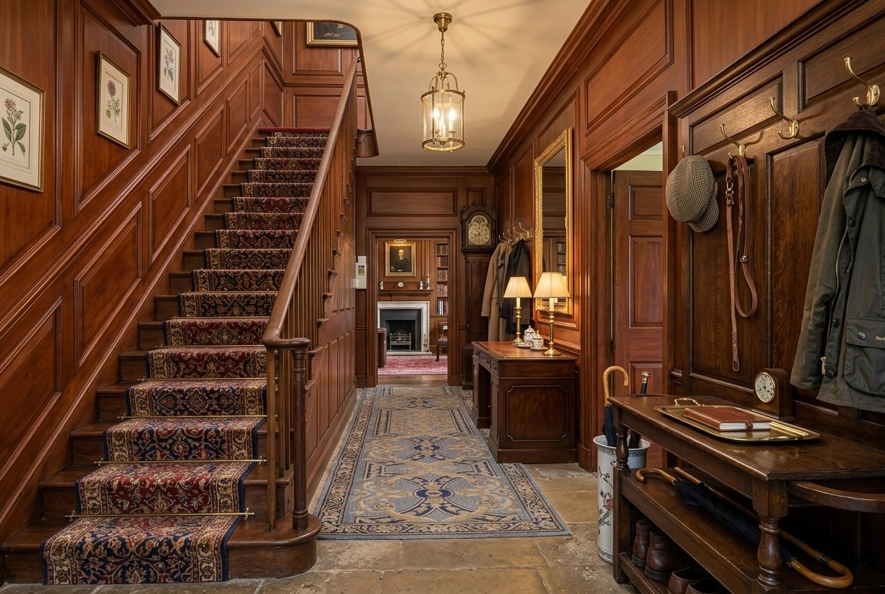 British Hallway design — interior photo by GenRoom AI