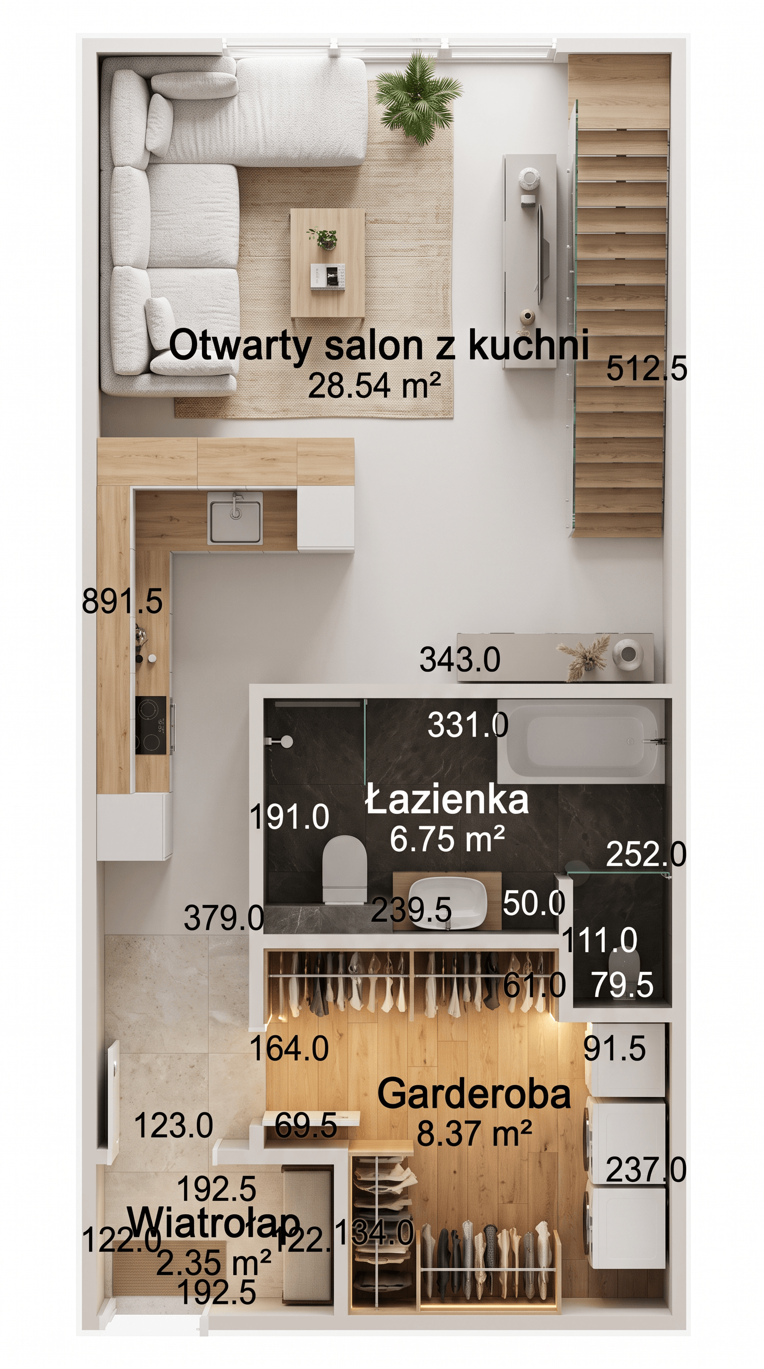 Contemporary ห้องนั่งเล่น design — interior photo by GenRoom AI