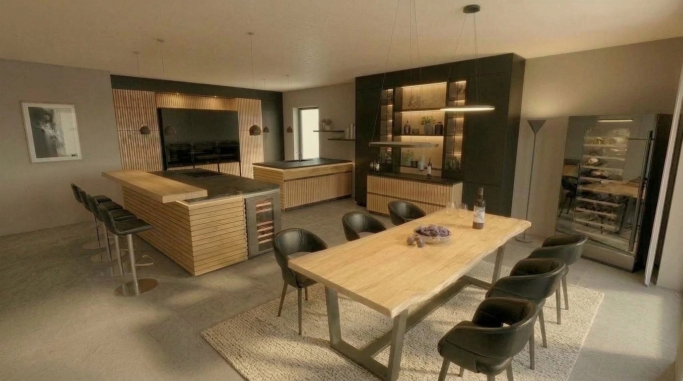 Kitchen interior in no_style style — photo by GenRoom AI