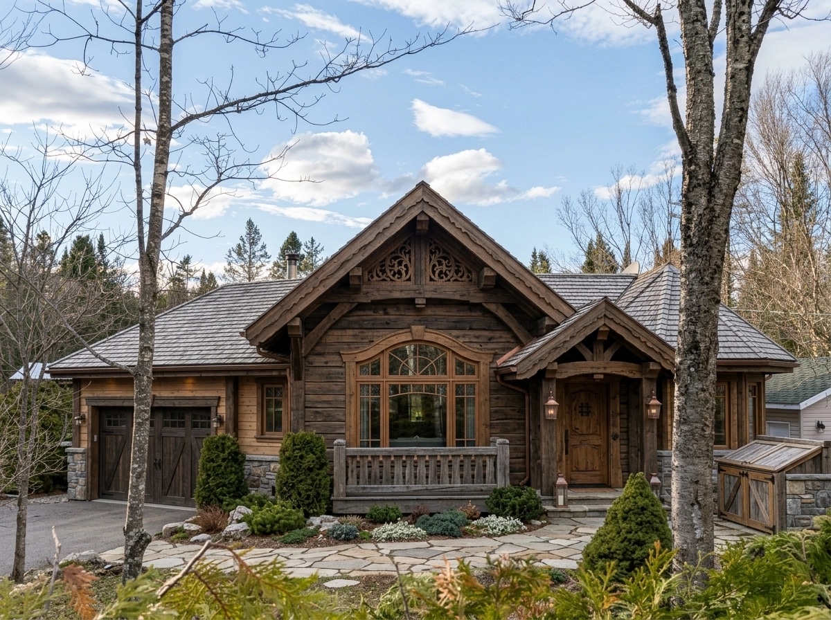 Facade design in Chalet Facade style — photo by GenRoom AI