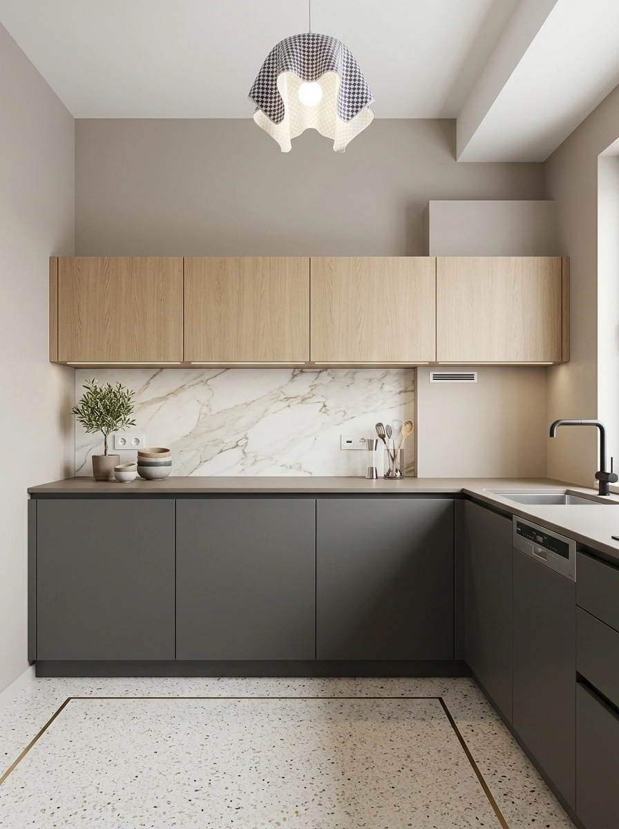 Kitchen interior in Contemporary style — photo by GenRoom AI