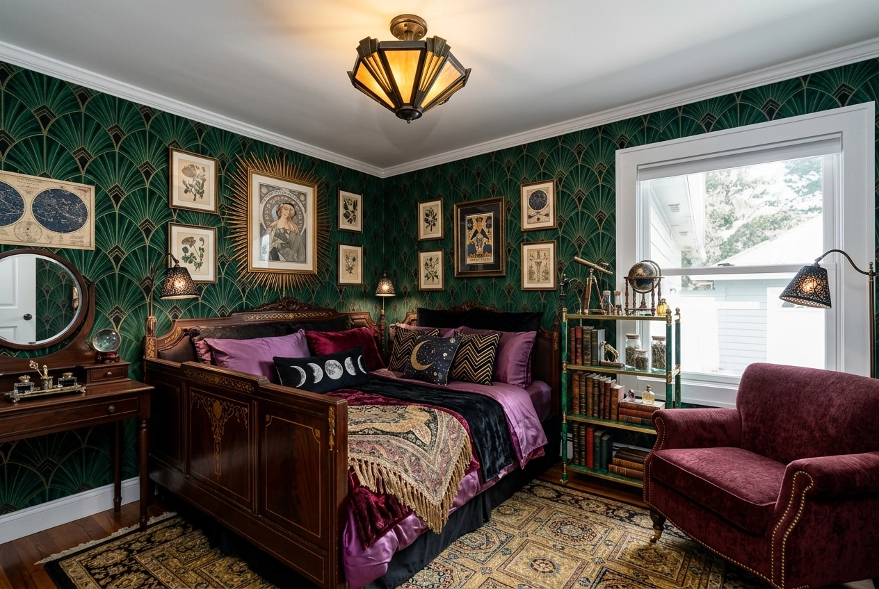 Art Deco Yatak Odası design — interior photo by GenRoom AI