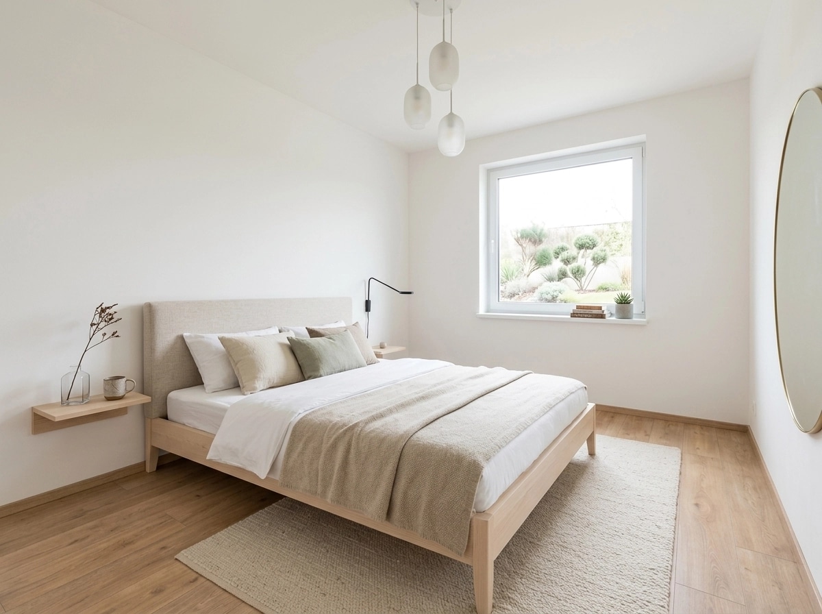 Minimalism Bedroom design — interior photo by GenRoom AI