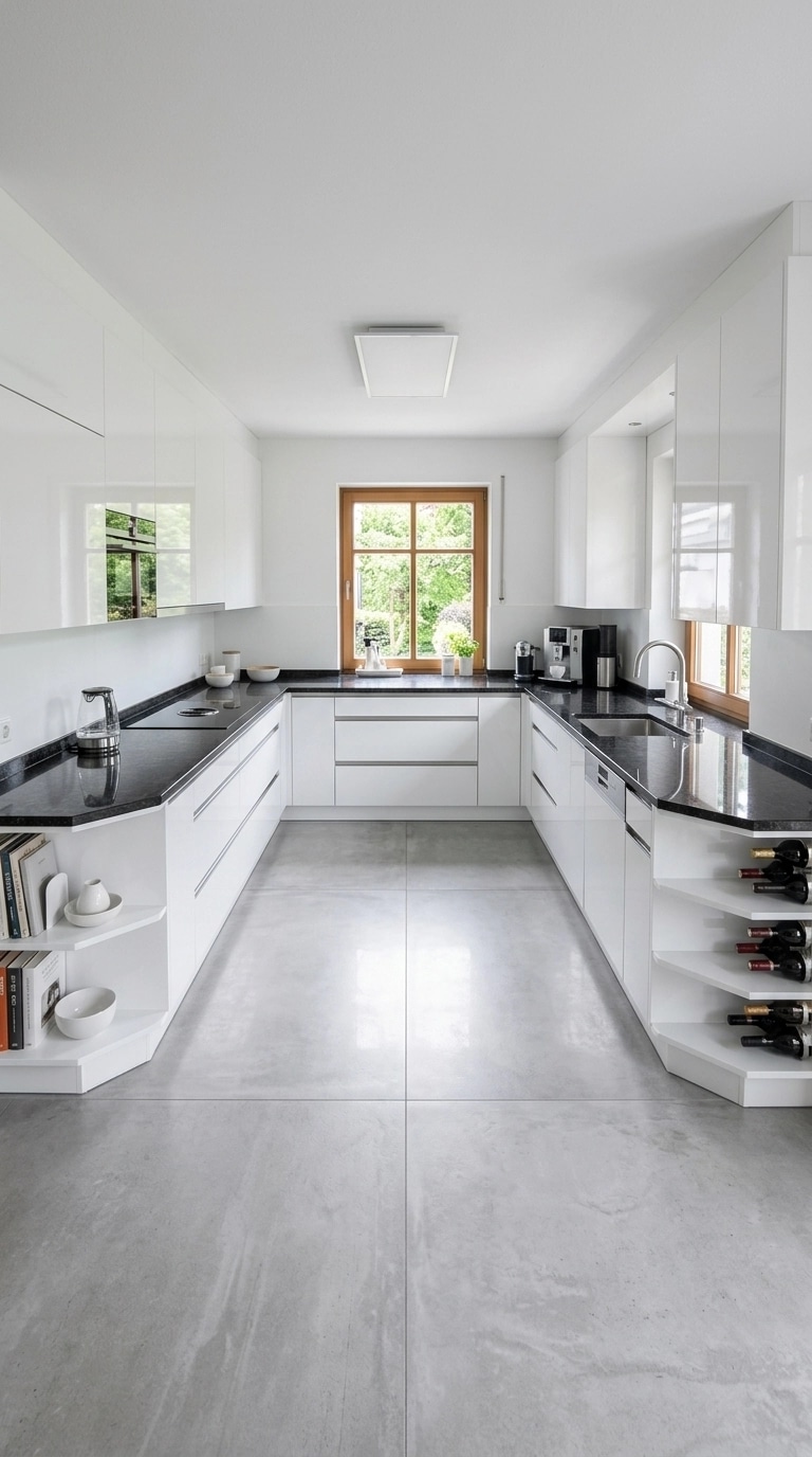 Kitchen interior in Bauhaus style — photo by GenRoom AI