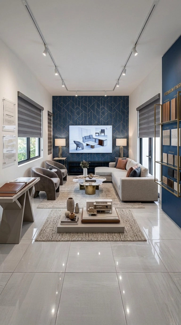 Interior design in Contemporary style — showroom by GenRoom AI