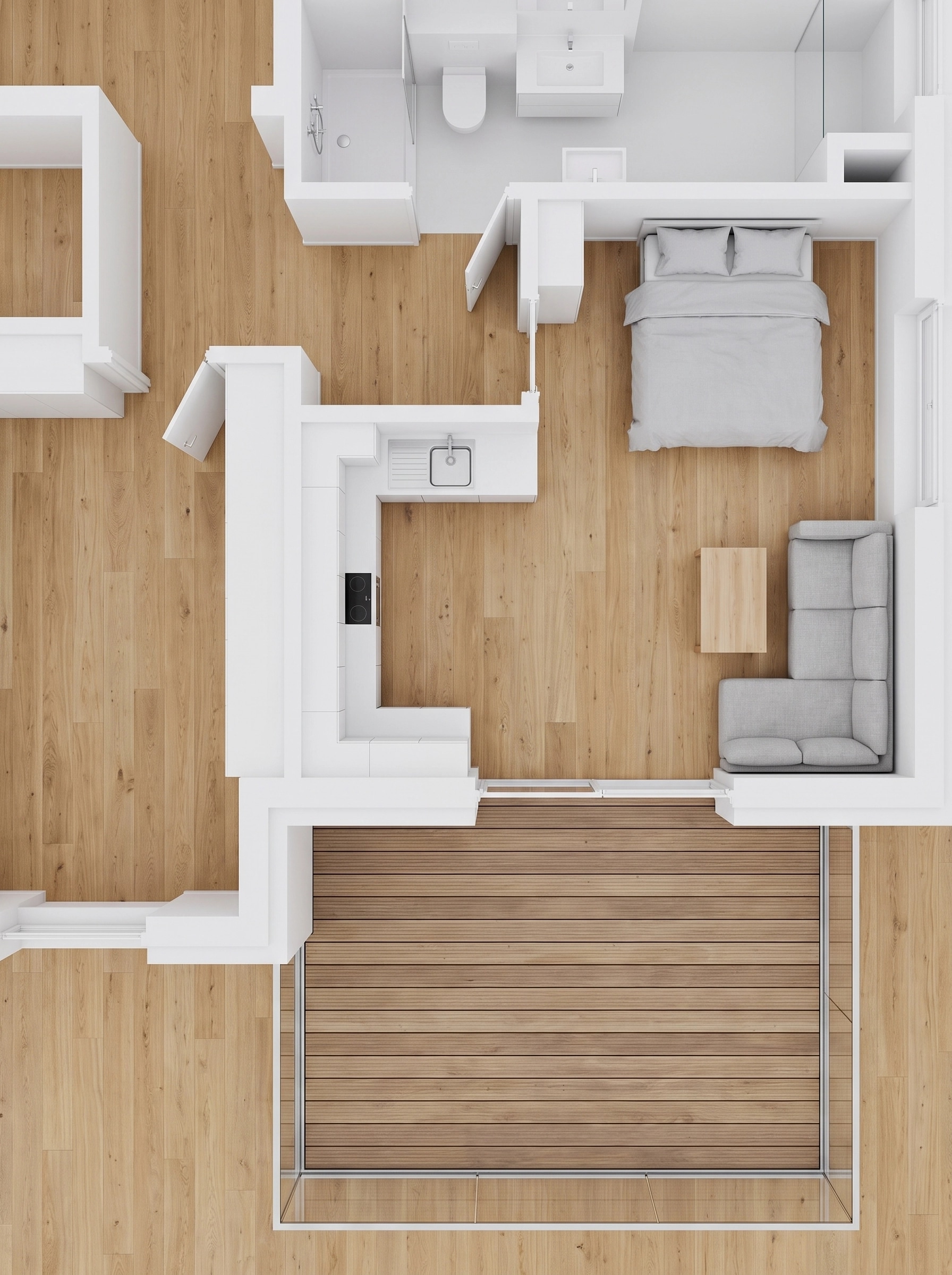 Minimalism Living Room design — interior photo by GenRoom AI