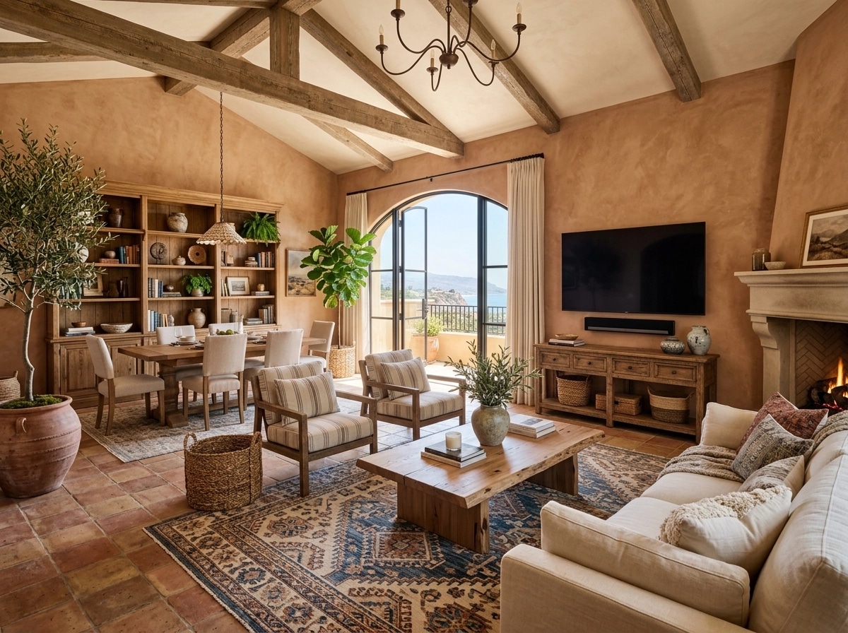 Interior design in Mediterranean style — Living Room by GenRoom AI