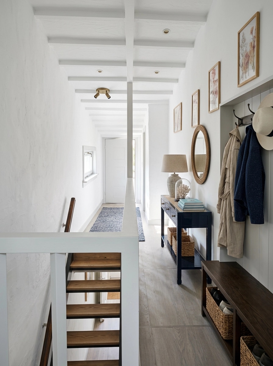 Interior design in Coastal / Hamptons style — Hallway by GenRoom AI