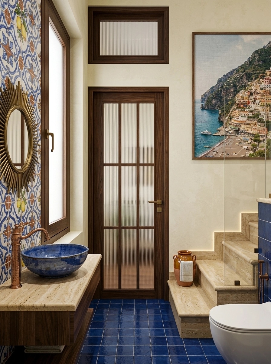 Mediterranean Bathroom design — interior photo by GenRoom AI