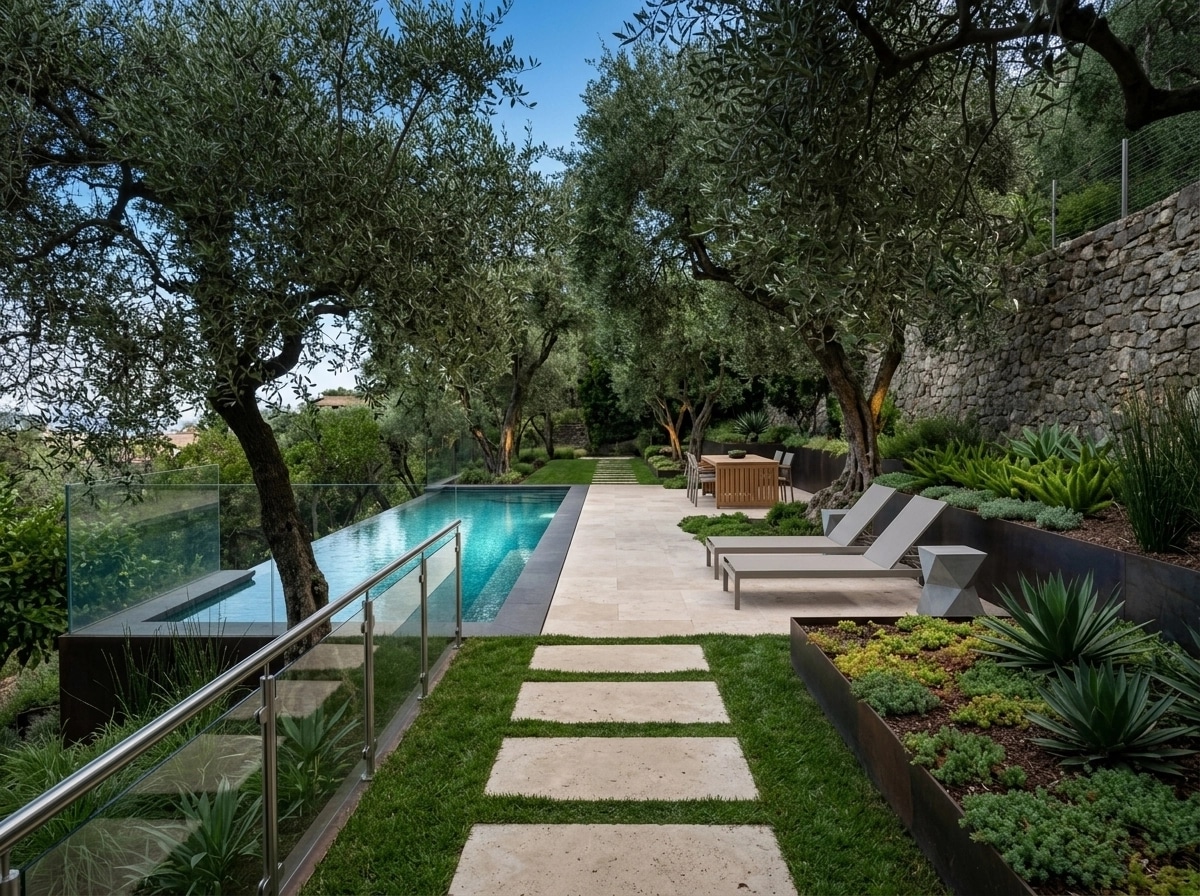 Landscape design in Minimalist Yard style — Yard by GenRoom AI