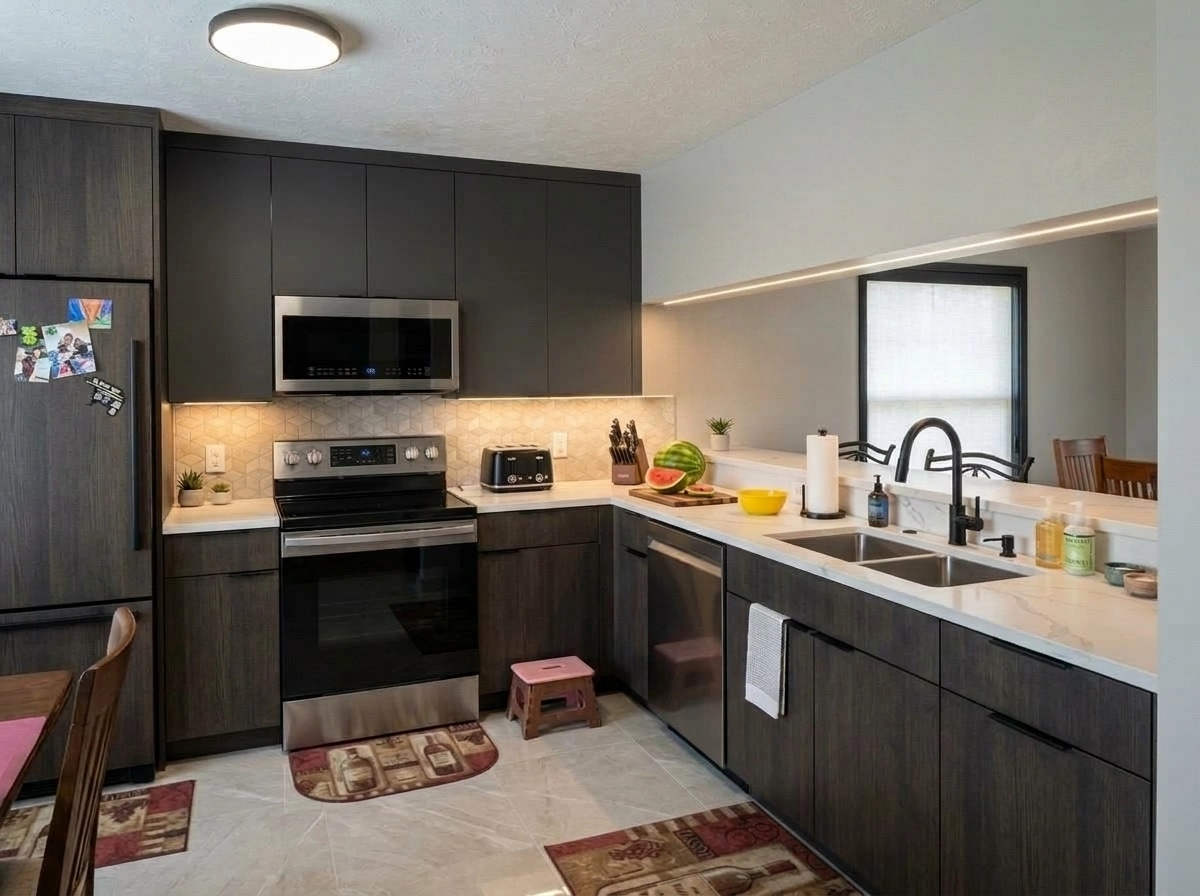 Interior design in Contemporary style — Kitchen by GenRoom AI