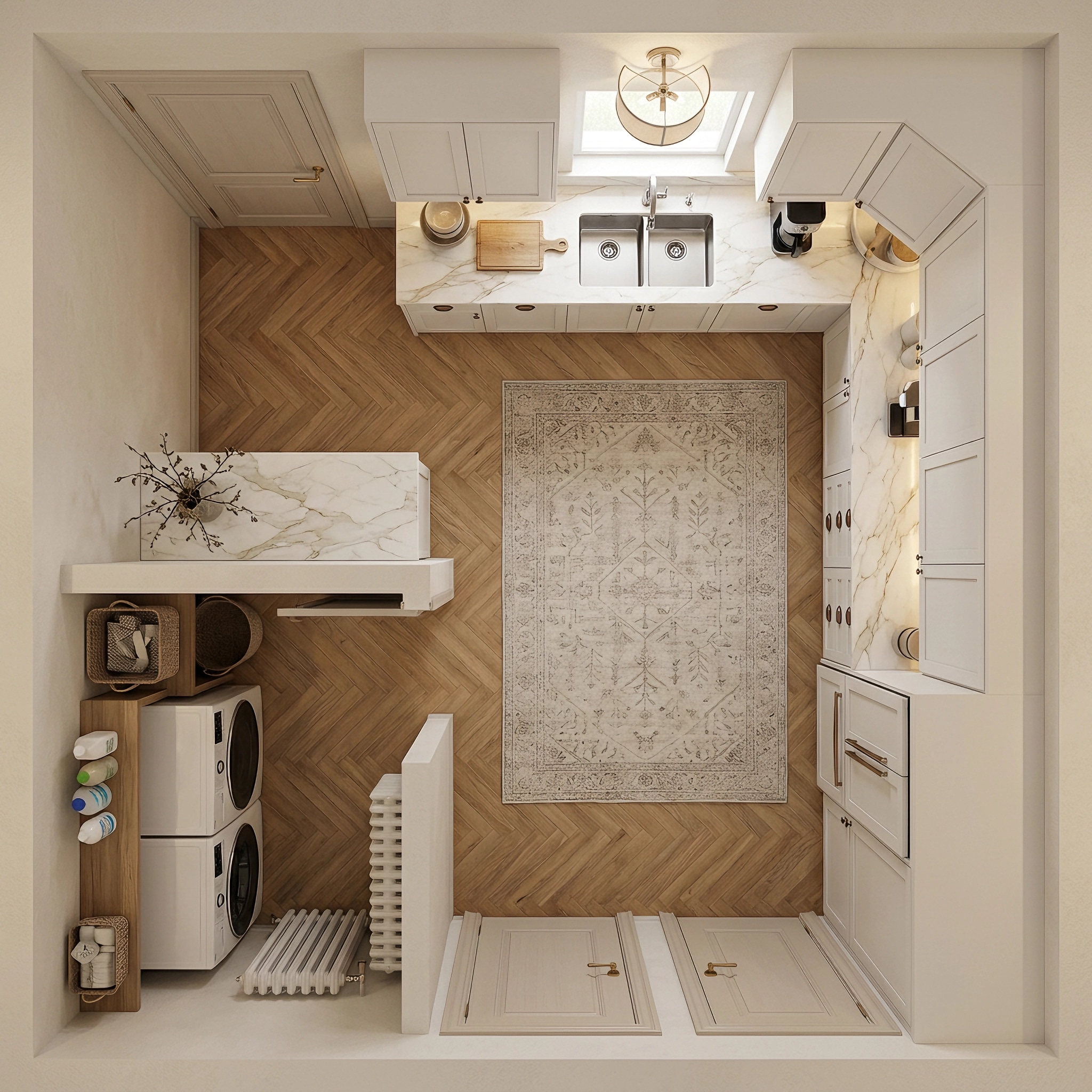 Transitional Living Room design — interior photo by GenRoom AI