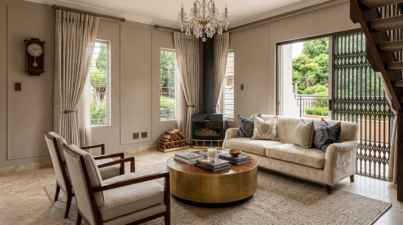Transitional Living Room design — interior photo by GenRoom AI