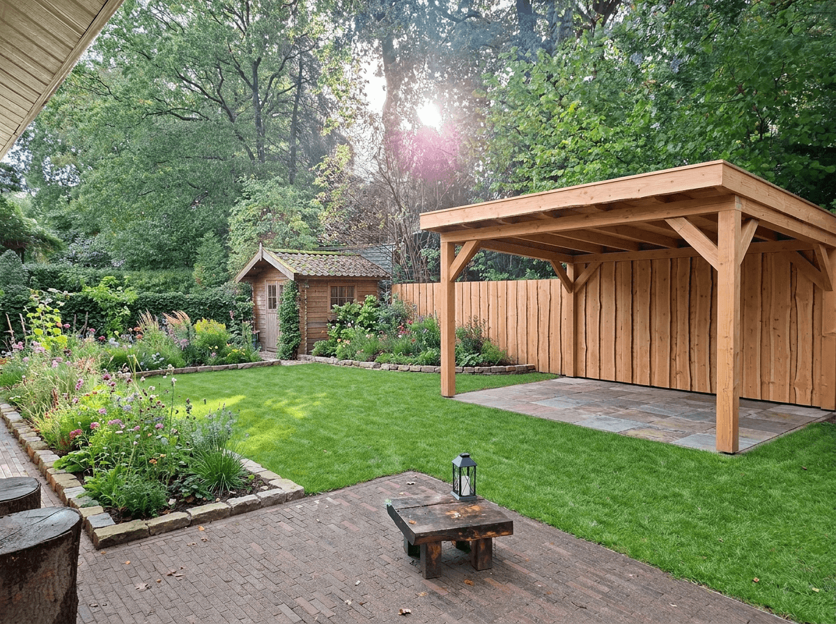 Landscape design in Country Rustic Garden style — Yard by GenRoom AI