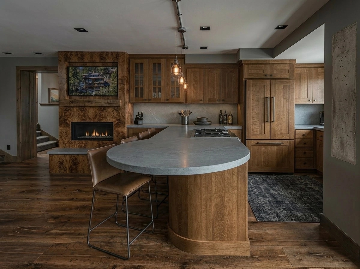 Loft / Industrial Kitchen design — interior photo by GenRoom AI