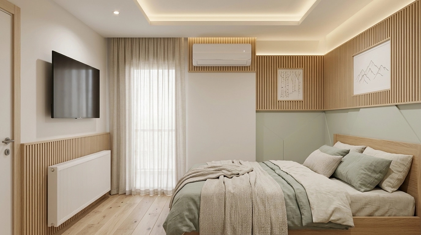 Interior design in Scandinavian style — Bedroom by GenRoom AI