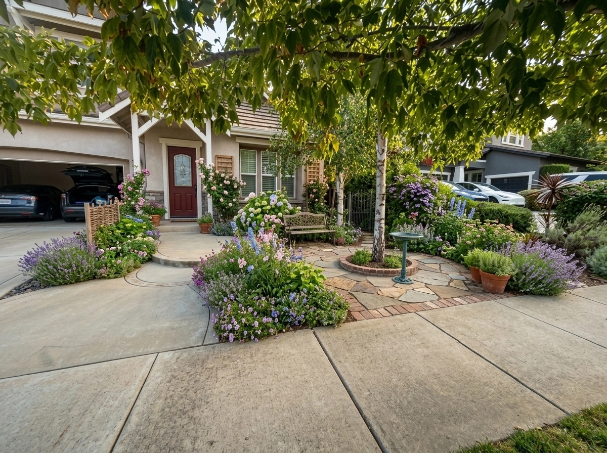 English Cottage Garden Yard design — yard photo by GenRoom AI