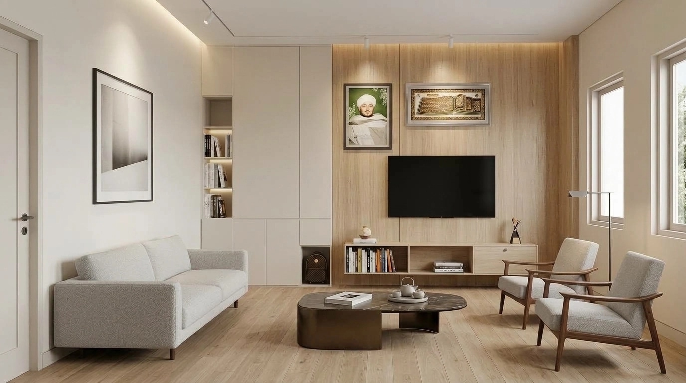 Minimalism Living Room design — interior photo by GenRoom AI
