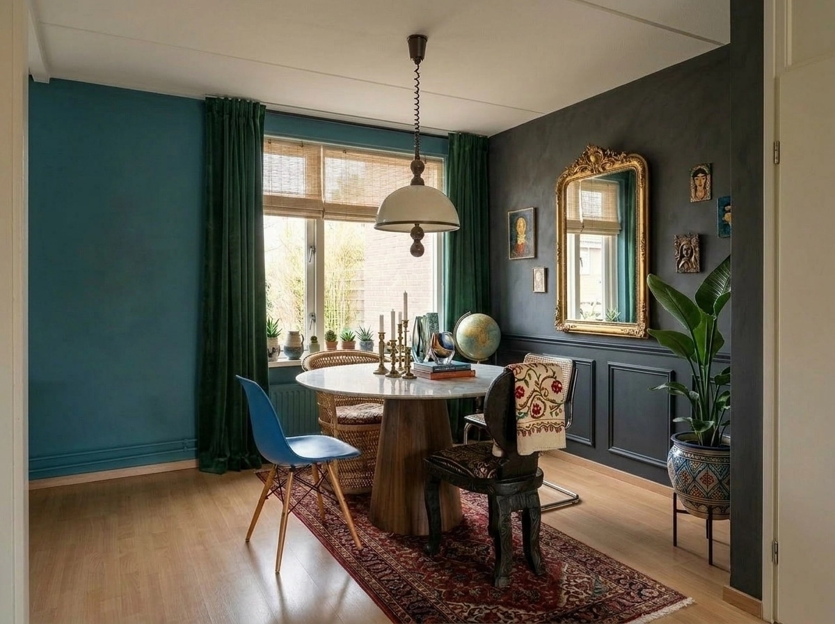 Interior design in Eclectic style — dining_room by GenRoom AI