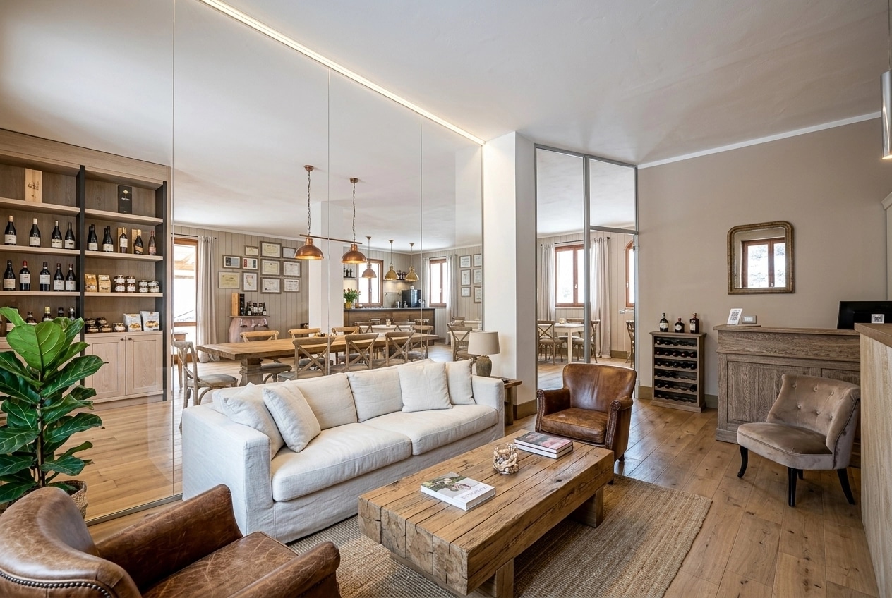 Modern Farmhouse Living Room design — interior photo by GenRoom AI