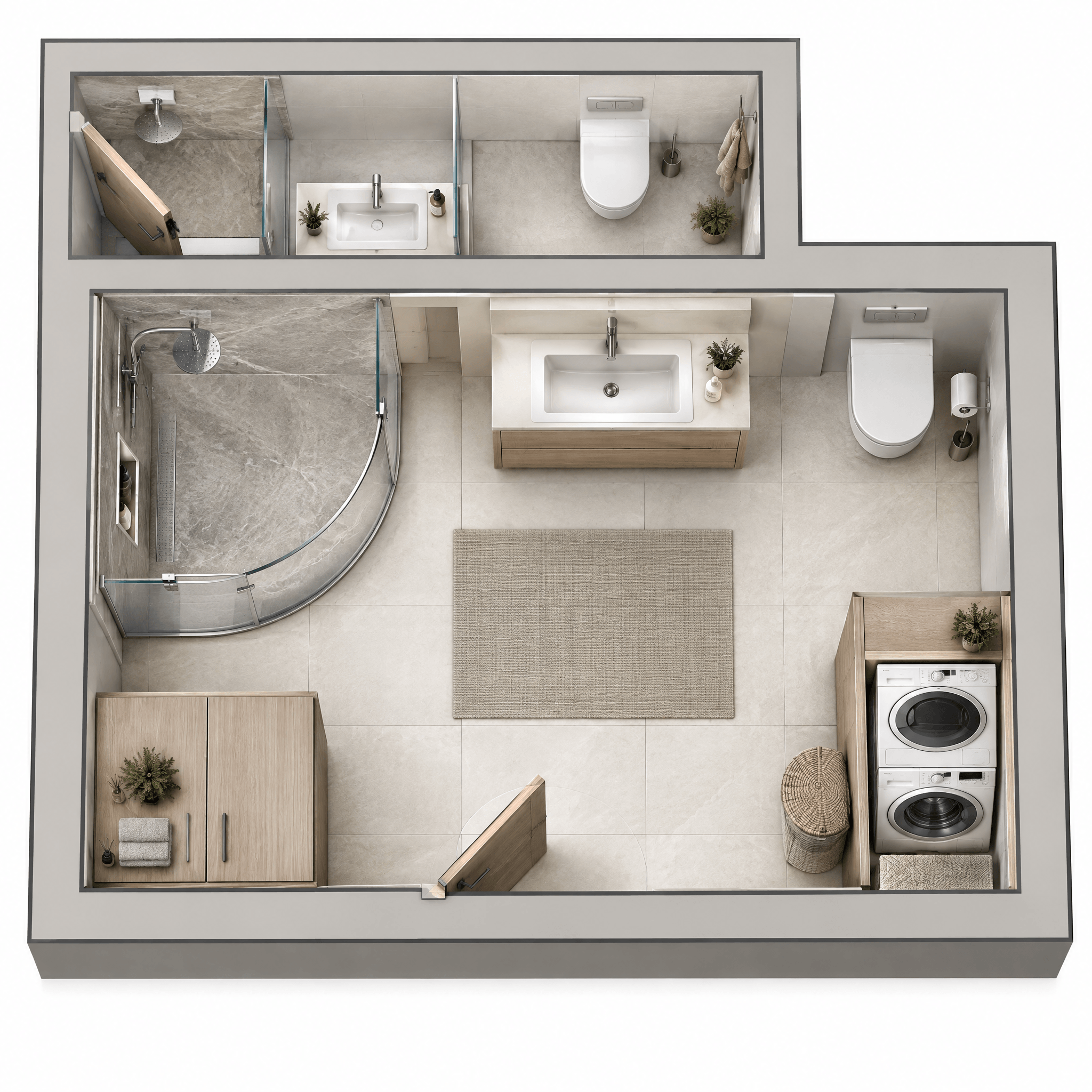 Minimalism Sala de Estar design — interior photo by GenRoom AI