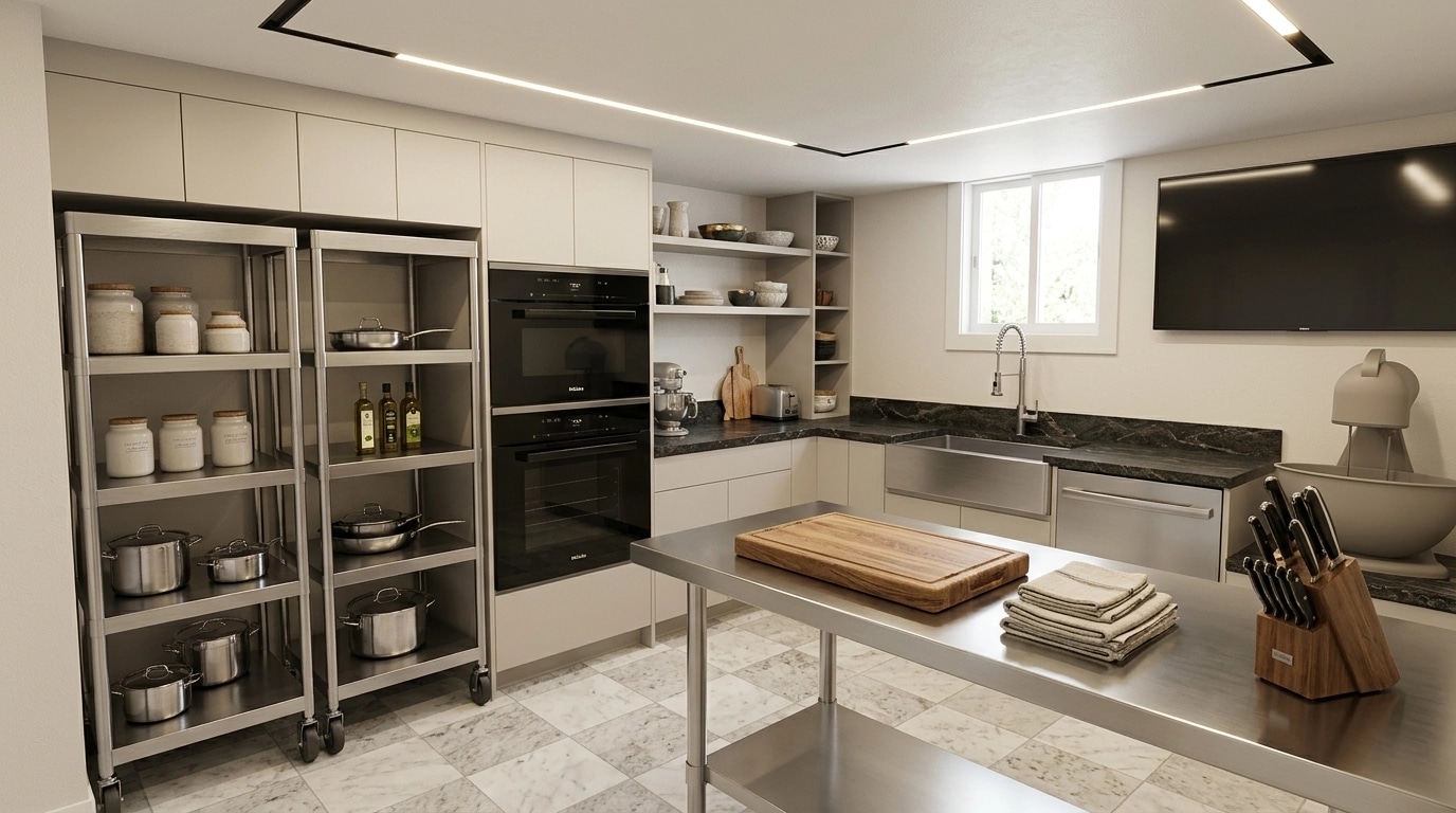 Kitchen interior in Contemporary style — photo by GenRoom AI