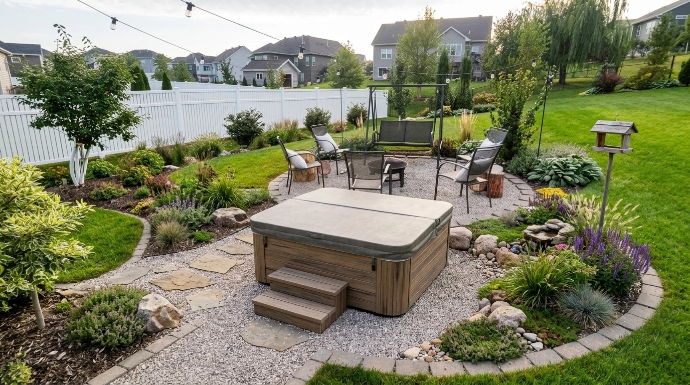 Landscape design in Eco Natural Garden style — Yard by GenRoom AI