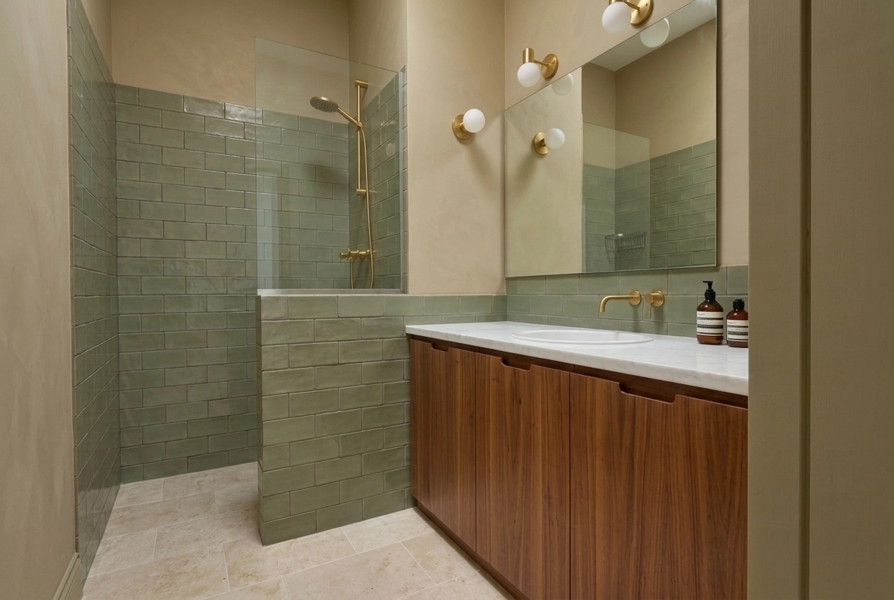 Bathroom interior in no_style style — photo by GenRoom AI