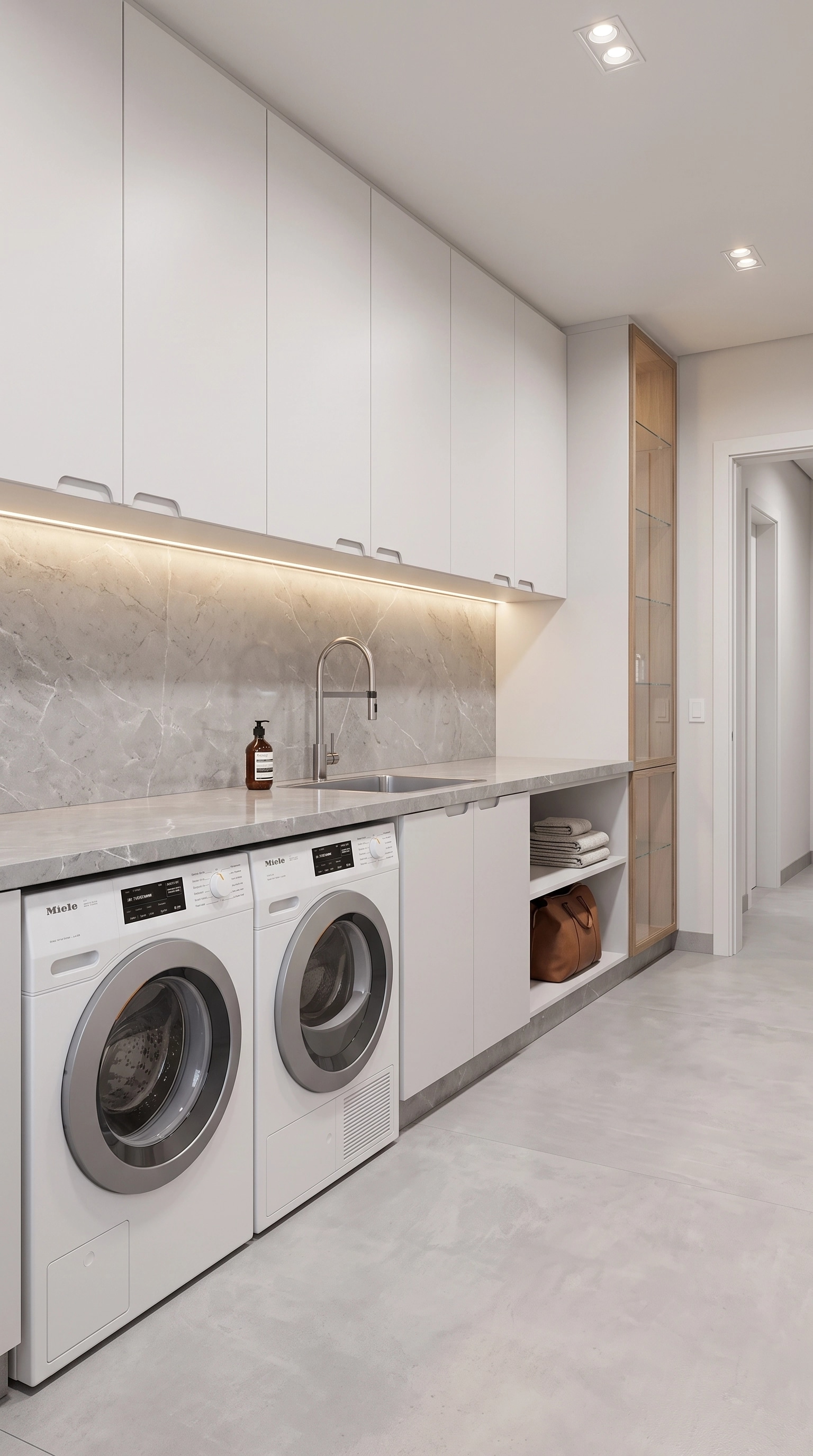 Interior design in Minimalism style — laundry by GenRoom AI