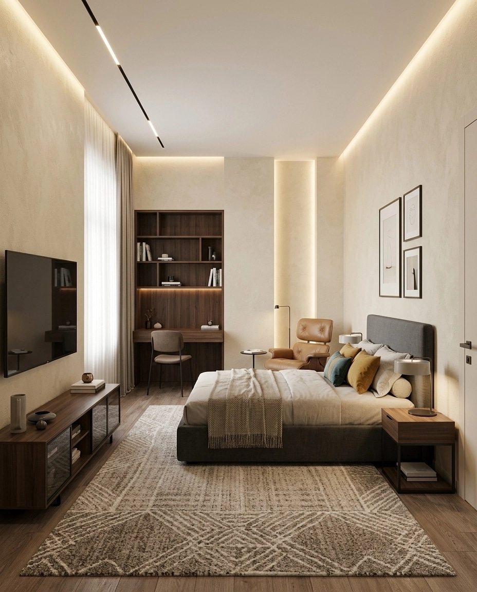 Interior design in Contemporary style — Bedroom by GenRoom AI