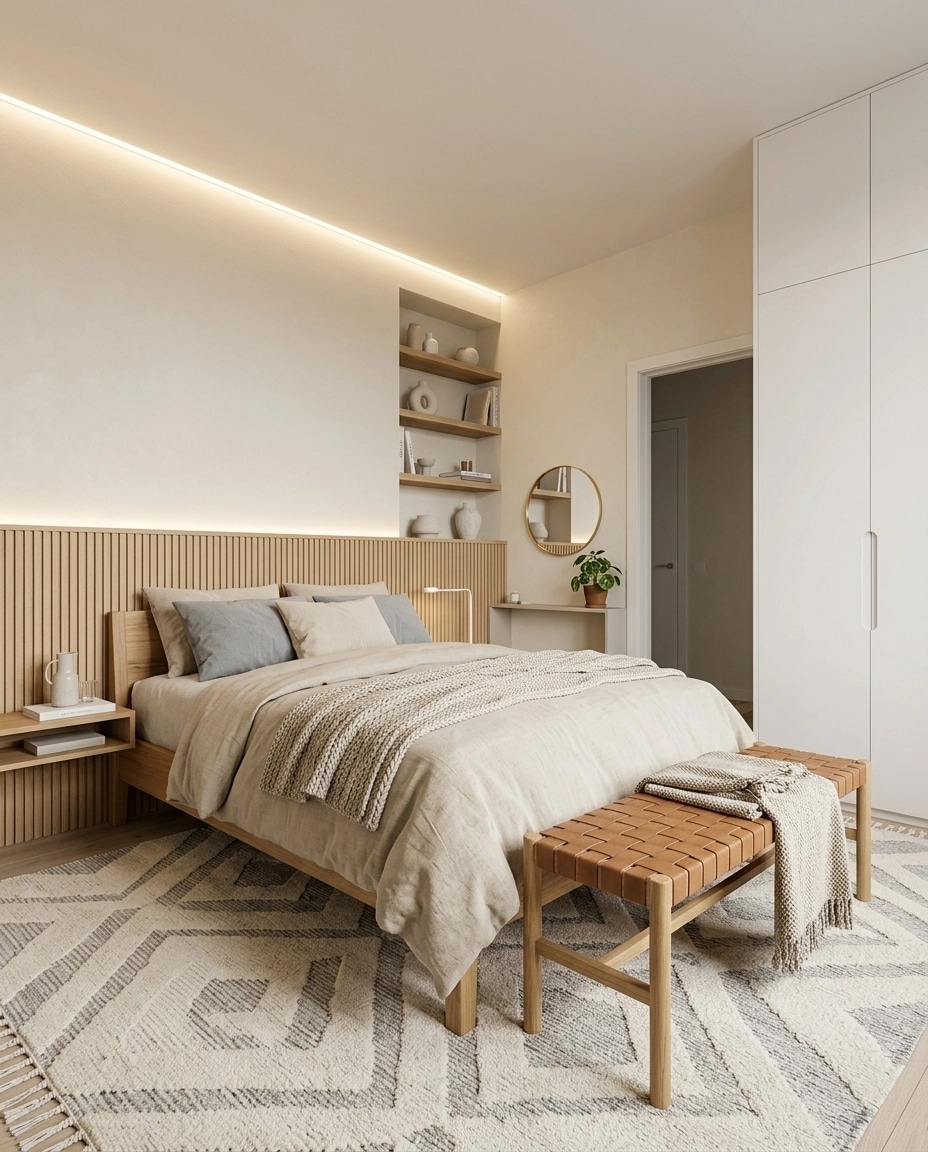 Interior design in Scandinavian style — Bedroom by GenRoom AI