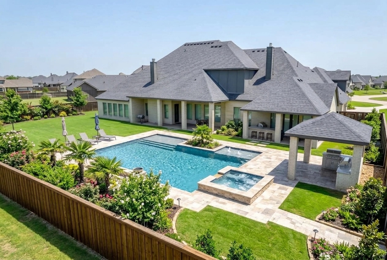 Yard design in no_style style — photo by GenRoom AI