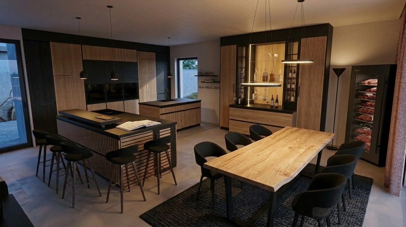 Kitchen interior in no_style style — photo by GenRoom AI
