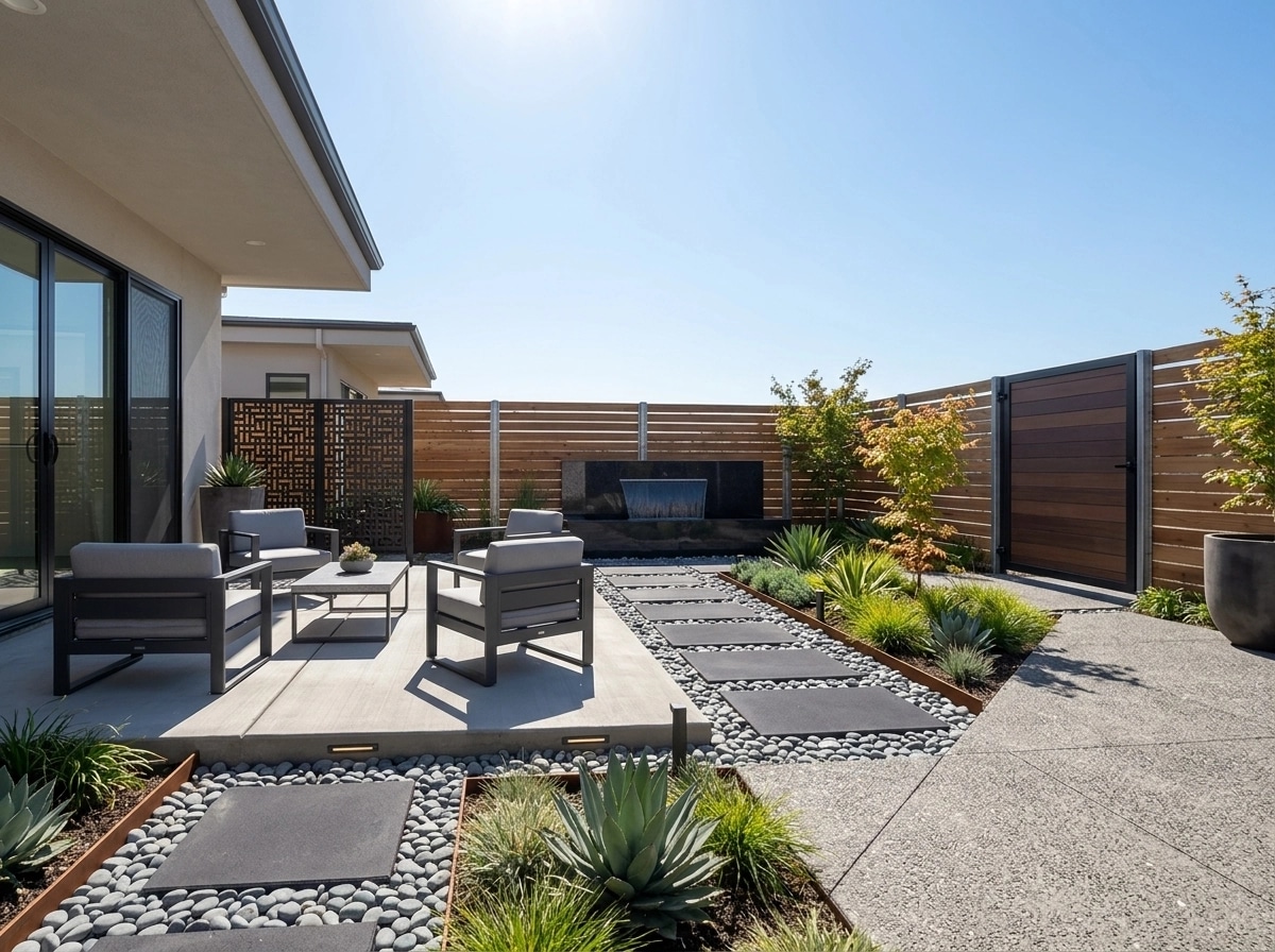 Landscape design in Contemporary Yard style — Yard by GenRoom AI