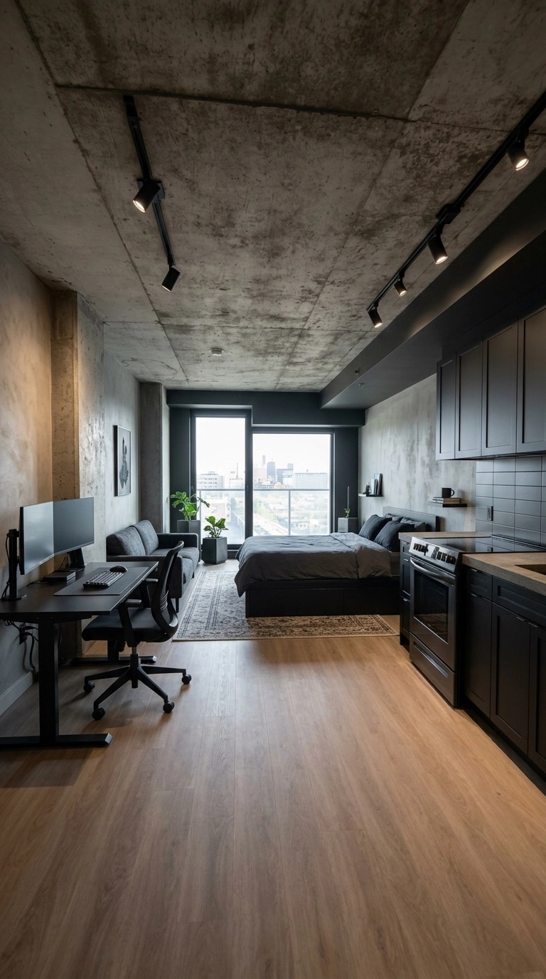 Design de interiores em estilo Loft / Industrial — studio por GenRoom AI
