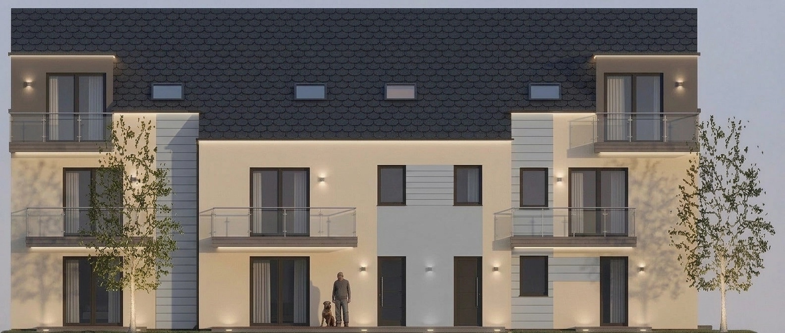Contemporary Facade Facade design — facade photo by GenRoom AI