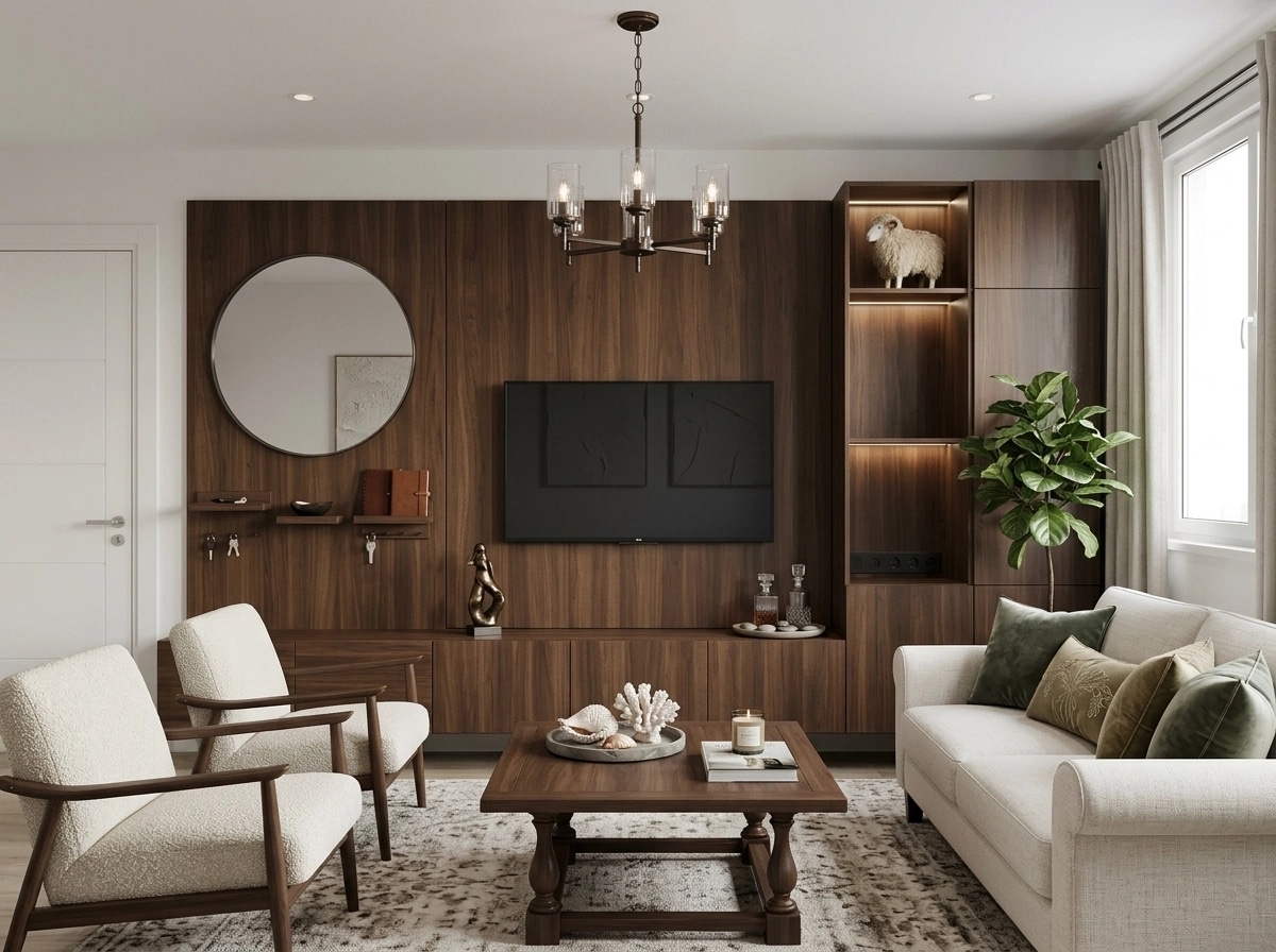 Interior design in Transitional style — Living Room by GenRoom AI