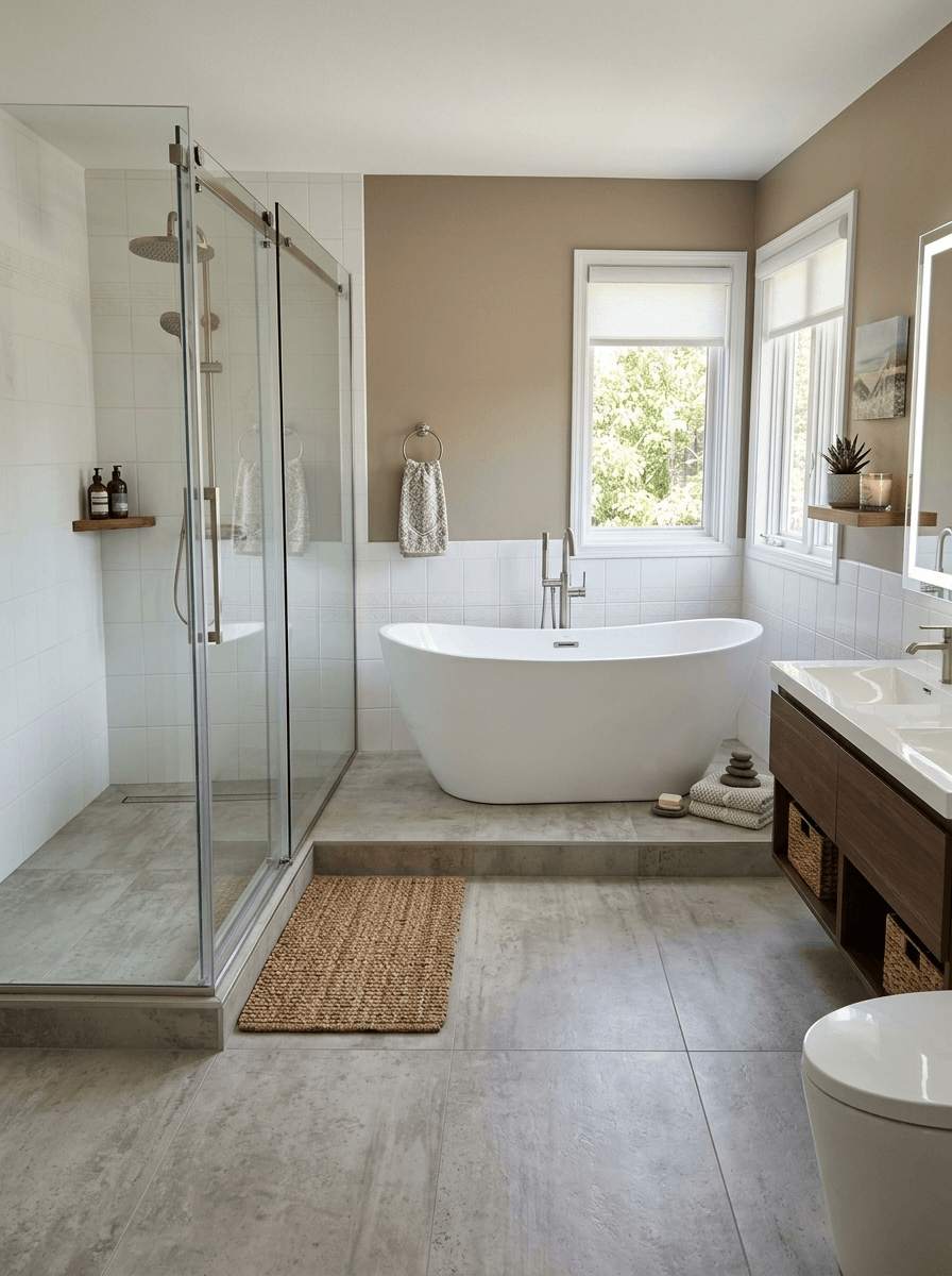 Bathroom interior in Contemporary style — photo by GenRoom AI