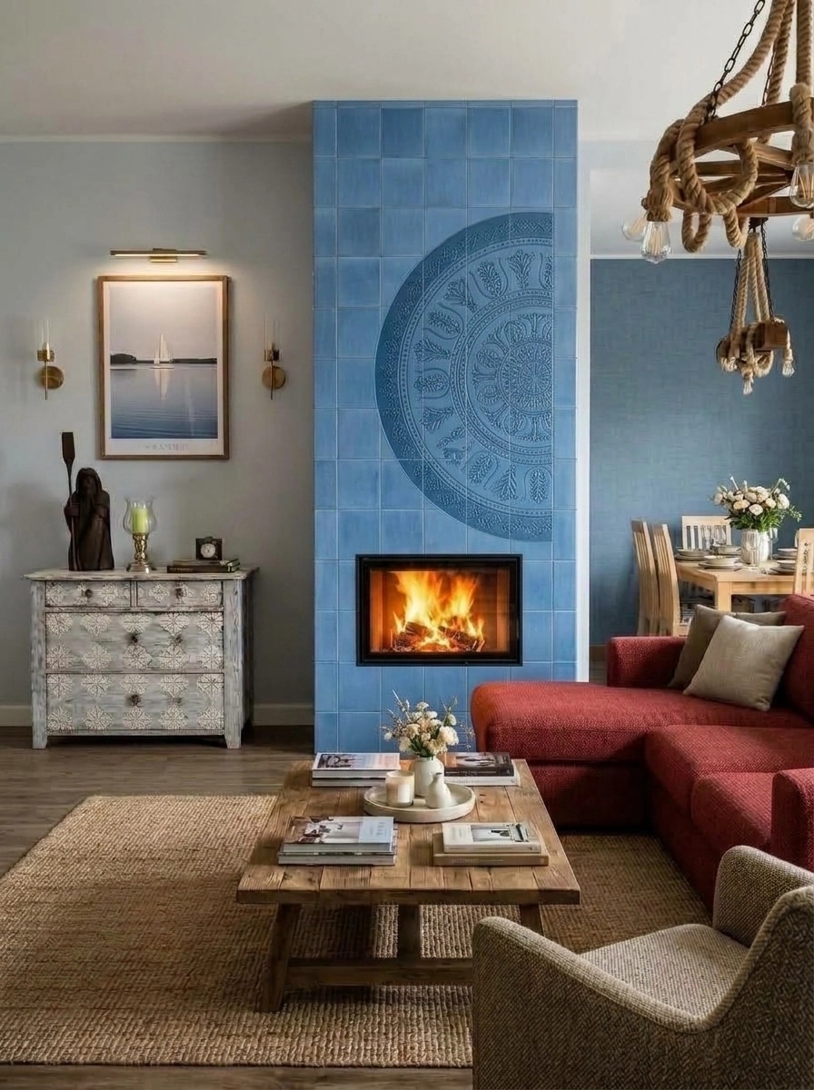 Interior design in Modern Farmhouse style — Living Room by GenRoom AI