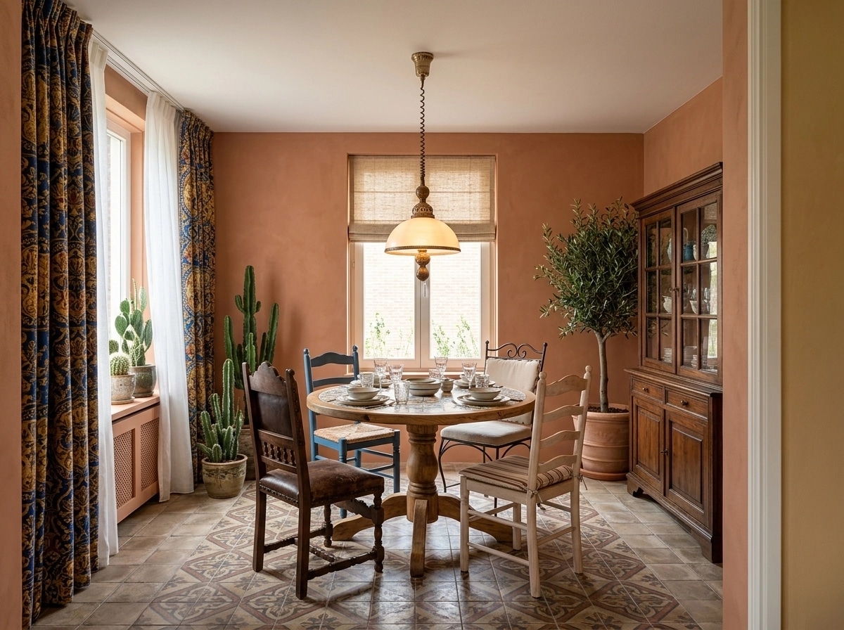 Interior design in Mediterranean style — dining_room by GenRoom AI