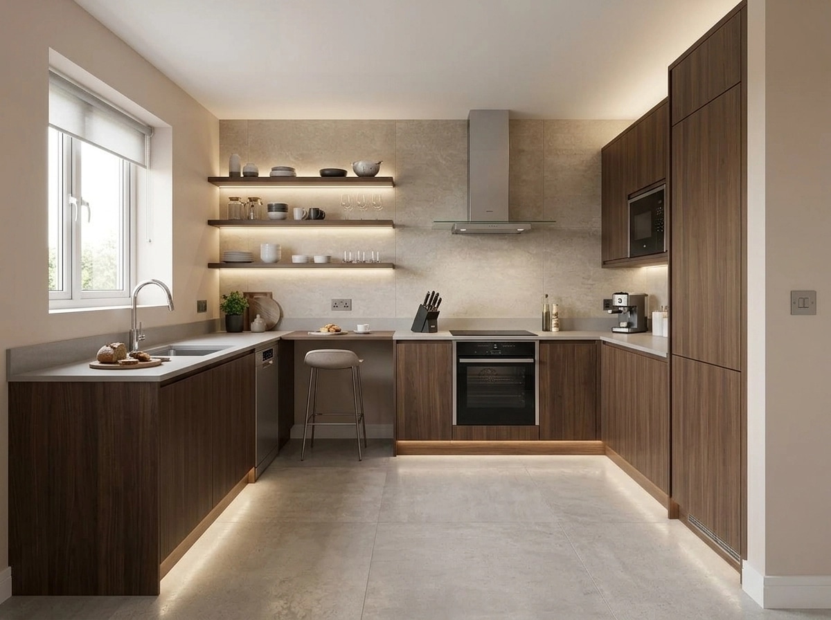 Interior design in Contemporary style — Kitchen by GenRoom AI