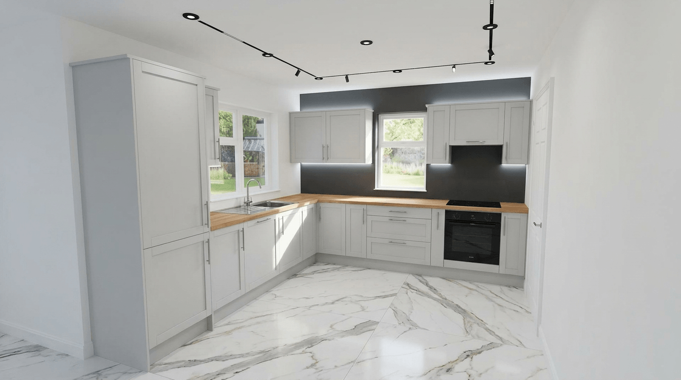 Kitchen interior in no_style style — photo by GenRoom AI