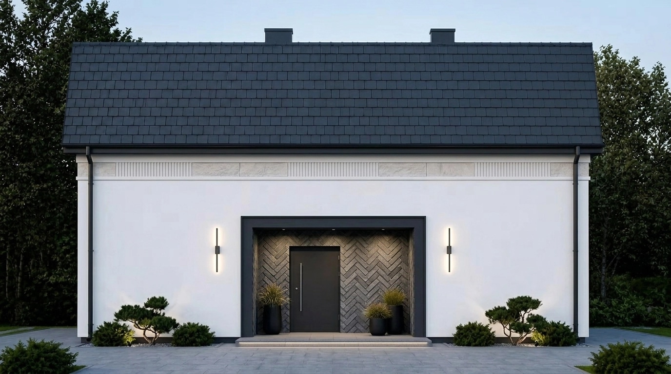 Scandinavian Facade Facade design — facade photo by GenRoom AI