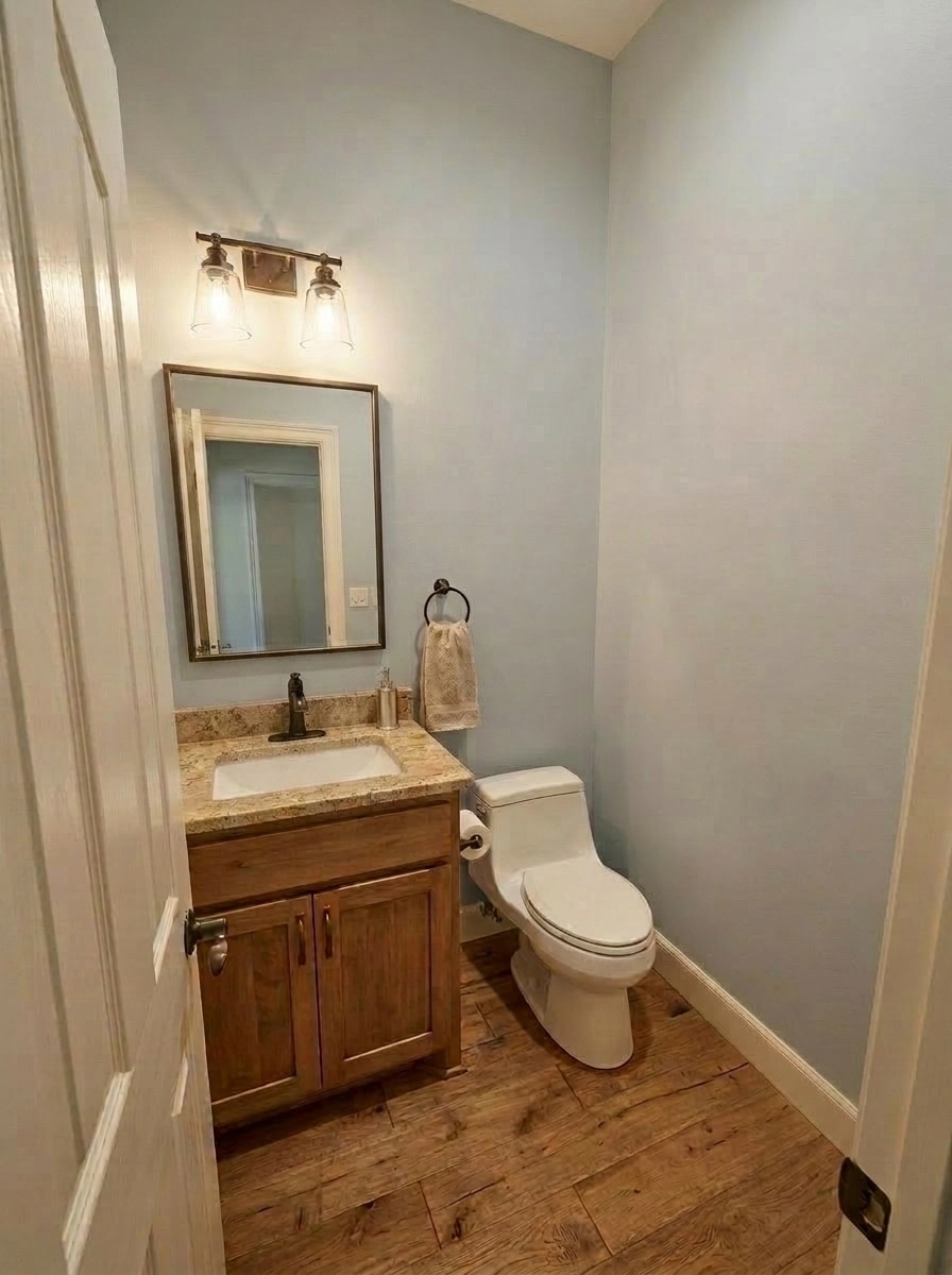 Interior design in Modern Farmhouse style — Bathroom by GenRoom AI